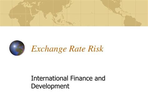 Understanding Exchange Rate Risk